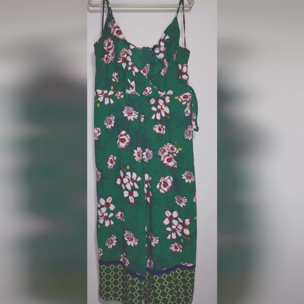 Green Floral Jumper